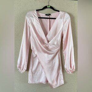 🌾 ⭐️ LULU’S NWOT As Always Balloons Sleeve Satin Minidress